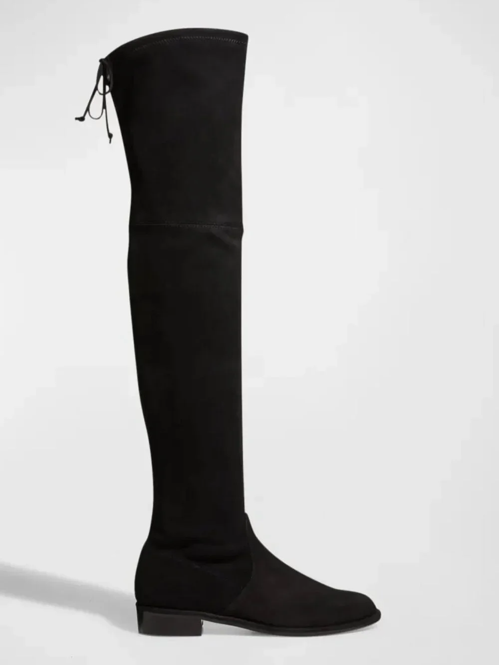 Stuart Weitzman Lowland Black Suede Over-The-Knee Boot Size 6.5